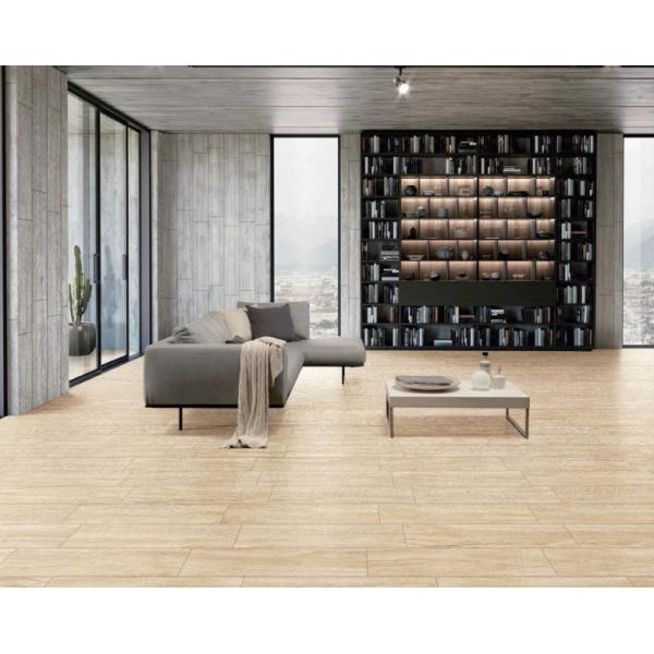 Cheap Beige Wooden Porcelain Tile 150x900mm Inkjet Printed for sale