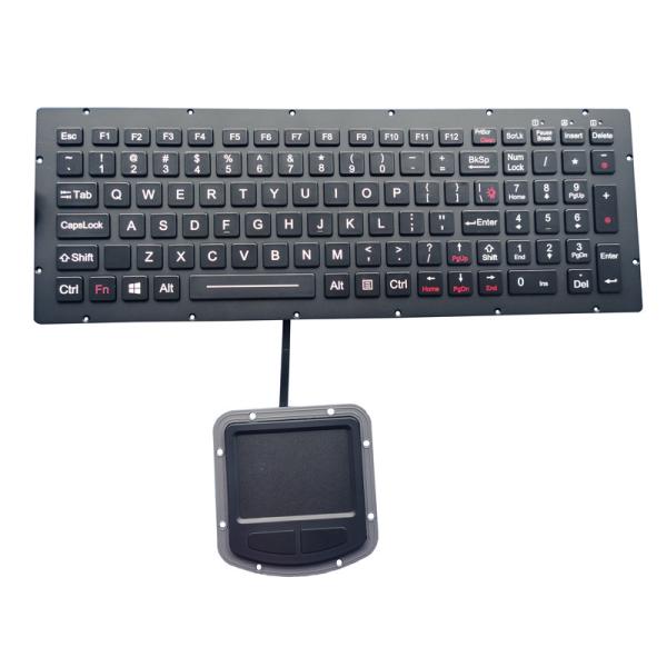 Cheap Sealed EMC Keyboard Integrated Touchpad For Rugged PC / Laptops for sale