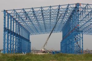 ISO Standard Larger Span Workshop Steel Structure Construction