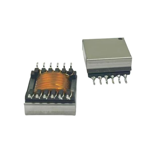 Cheap EFD20 Horizontal High Frequency Transformer with Iron Case SMD Transformer Bobbin for sale