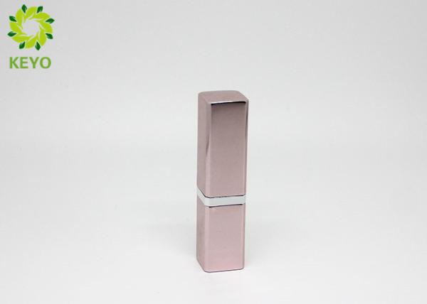 Cheap Aluminum Material Lipstick Tube Container Square Shape Custom Logo Acceptable for sale