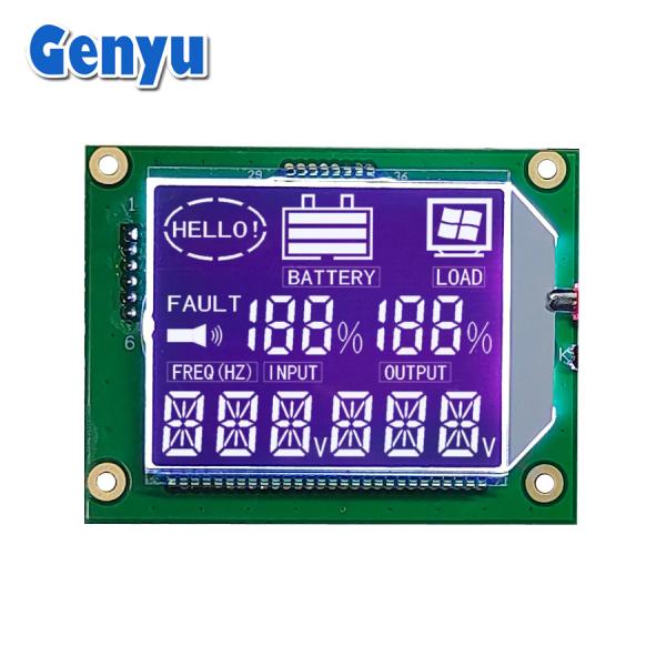 Cheap Segmented LCD Display BTN Negative White Digits HT1621 Driver PIN Connect for sale