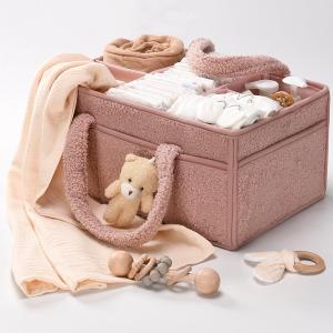 China Sherpa Exterior Baby Diaper Caddy Organizer for Changing Table on sale