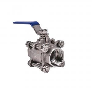 Best Stainless Steel 304 3PC Ball Valve for Water Media Silver Tri-Clamp Clover Pipe Lined wholesale