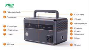 Portable Power Station 300 Watt AC 110V 220V 12V DC Output Camping Solar Generator With Solar Panel