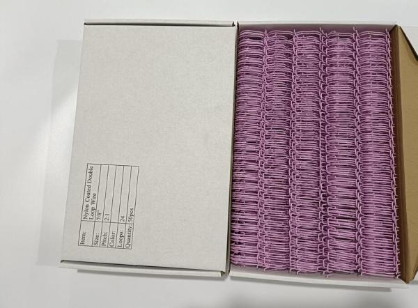 Cheap Stationary Box A4 Size Double Loop Wire Binding 2:1 Nylon Coated Loop Wire for sale