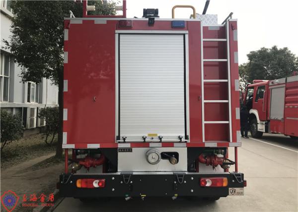 Cheap Light Duty 2000L Water Tanker Fire Truck with Double Row Cab Five Seats for sale