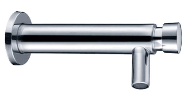 Cheap Customized Length Wall Mounted Self Closing Faucet With Delay Closing time 3 To 8 Seconds for sale