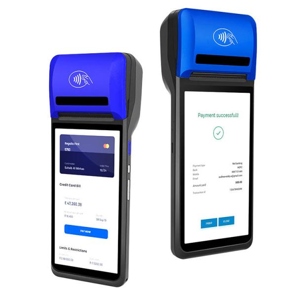 Cheap 6 Inch Screen Display Google Play Store Pre-installed POS Terminal With SDK And Free SDK Integration for sale