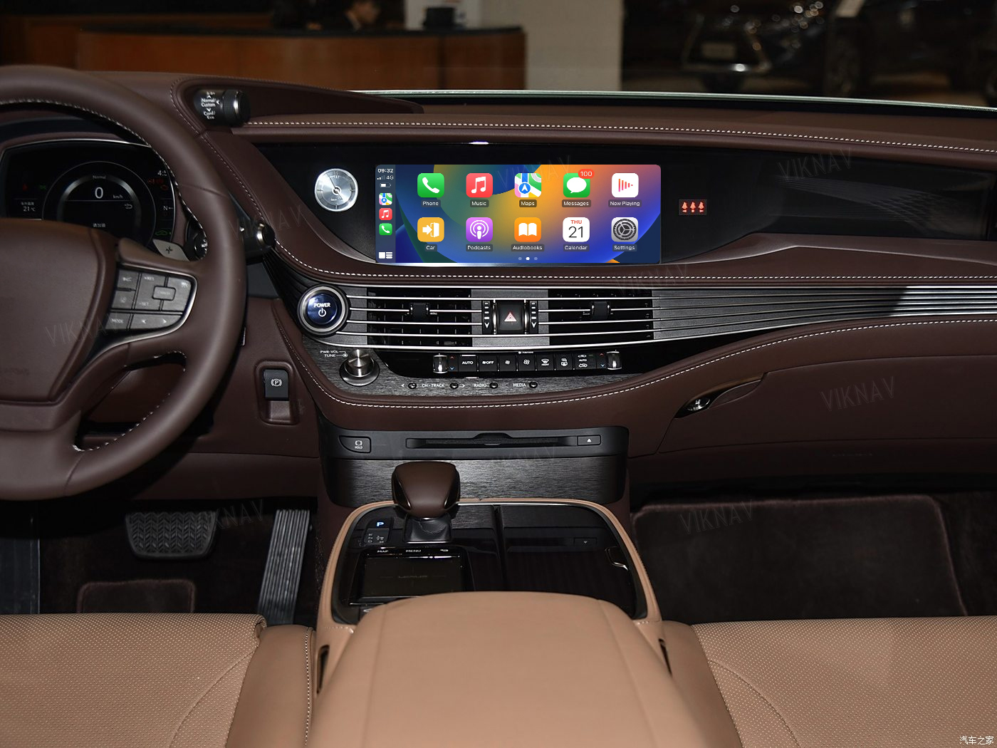 Viknav Linux System For Lexus LS 2018 -2020 Wireless Apple CarPlay Android Auto display screen