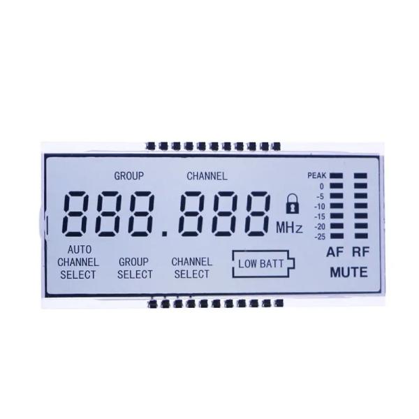 Cheap 1/3 Bias TN LCD Display With 12 Pin Connector And 1/8DUTY Driver Method for sale