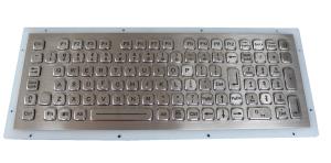 Best Rugged 102 Keys Panel Mount Keyboard / Laptop Industrial Keyboard In Metal wholesale