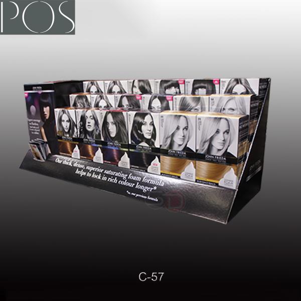 Cheap Display corrugated showbox for cosmetic box counter display stand for sale