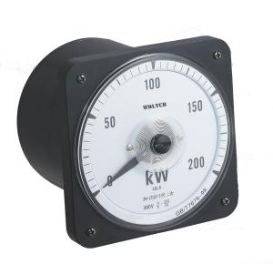 Unbalanced Load Single Phase Round Analog Power Meter 80*80mm Integrated Type