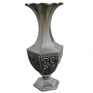 Best Antique Sliver Metal Flower Vase Classical Rustic Vase Decor For Living Room wholesale