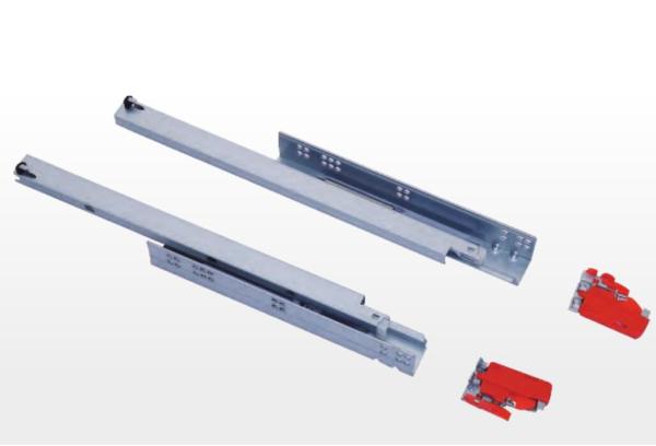 Cheap 3 Fold Concealed Full Extension Drawer Slides , Furniture Drawer Slides Soft Close for sale