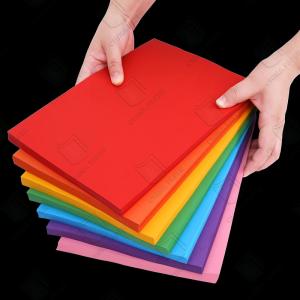Various Colored Offset Printing Paper Child DIY Handcraft Color Paper In Jumbo Roll Package