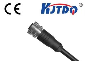 China Female PVC Waterproof Connector Cable M8 4 Pole Connector With Open Ended Wire on sale