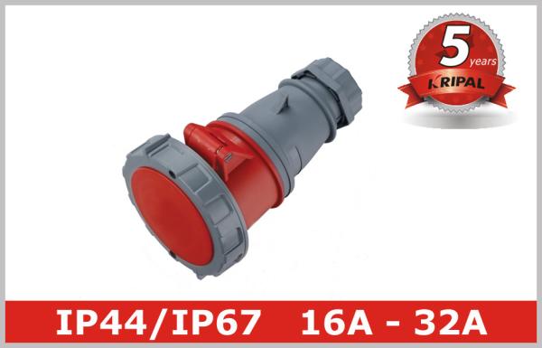 Cheap Pin and Sleeve Plug Industrial Power Socket IP44 IP67 Coupler Connector for sale