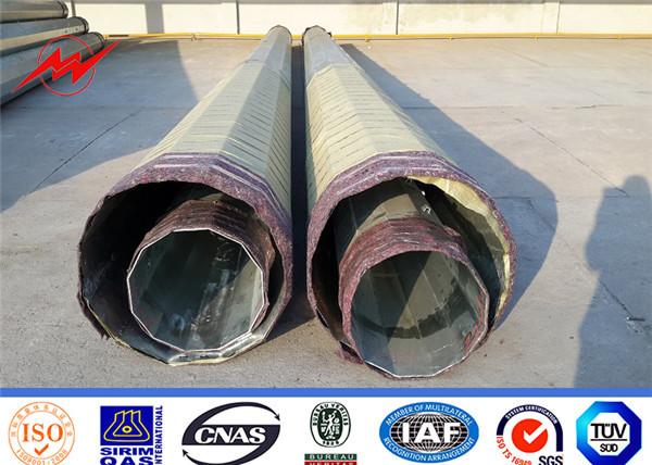 Cheap Galvanized Q345 Steel Power Pole For Electrical Line Project for sale