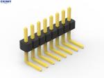 Long Pin Header Single Row , Square Right Angle Header Connector