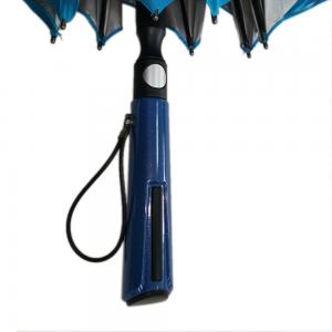 Best Blue Windproof Golf Umbrellas , Extra Large Rain Umbrella 190T Pongee Fabric wholesale
