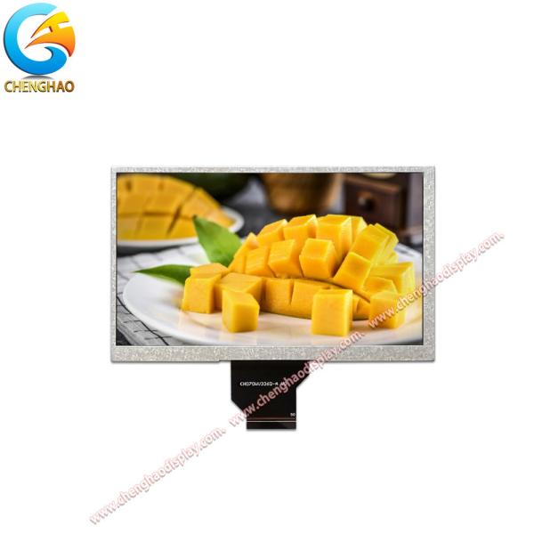 Cheap Wholesale 7 Inch Custom Lcd Display 800x480 Resolution RGB Interface for sale