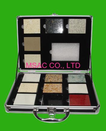 Cheap Popular Aluminum Display Box Aluminum Marble Sample Case For Packing Stones Samples for sale