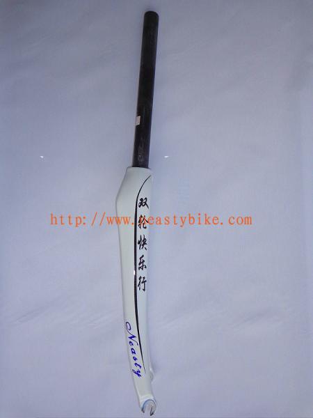 Cheap NEASTY-Bicycle Full Carbon White Road Fork,Bicycle High Quality Carbon Fork for sale