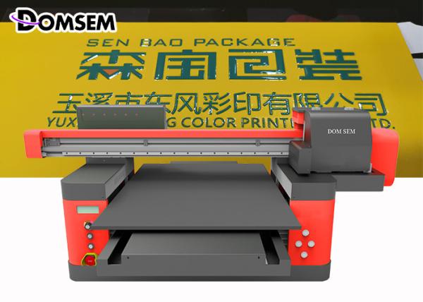 Cheap DOMSEM UV Flatbed Printer 6090 Varnish Print Machine For Phone Case Bottle Pen Flatbed Label Printers New Arrivals 2020 for sale