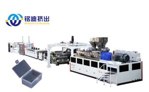 MINGDI PC PMMA PS MS Plastic Sheet Plate Extrusion Line Full Automatic