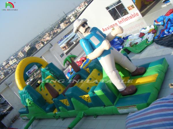 Cheap Commercial Inflatable Obstacle Course Inflatable Obstacle Courses With Slide Inflatable Obstacle Course Castle for sale