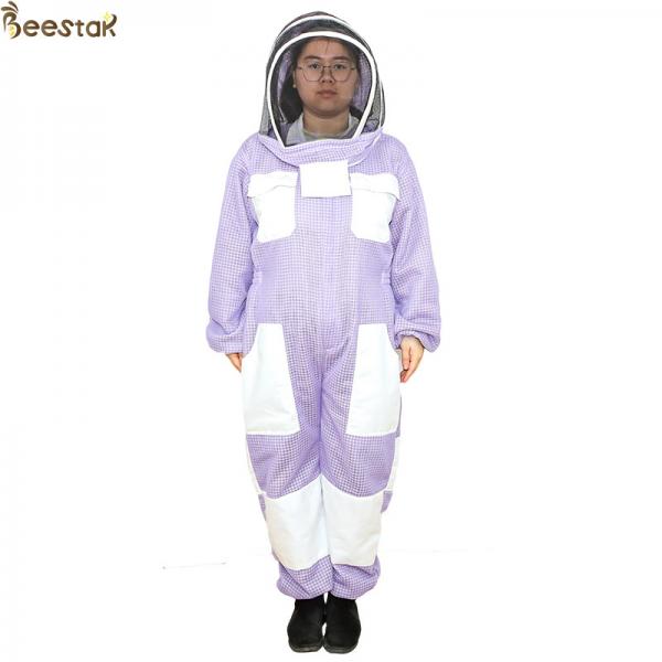 Cheap Purple 3 Layer Beekeeper Suit Ventilated Beekeeping Suit Beekeeper Uniform for sale