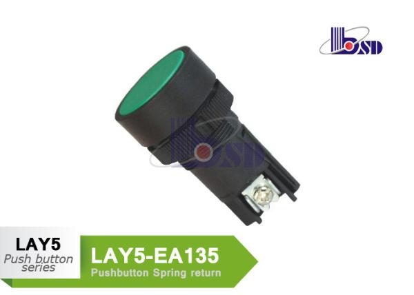 Cheap LAY5（XB2）-EA135 green color spring return flat button push button swithes for sale