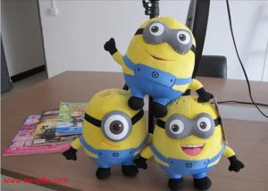 Best 3pcs/set 3D Minions Jorge Plush Toy Stuffed Plush Birthday Gift for Child Christmas Gift wholesale
