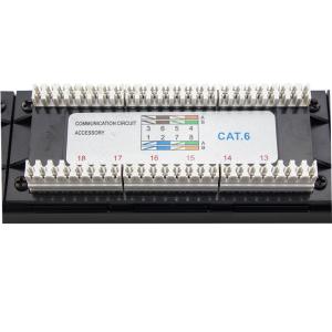 Best 24 Port Staggered UTP Network Ethernet Patch Panel wholesale