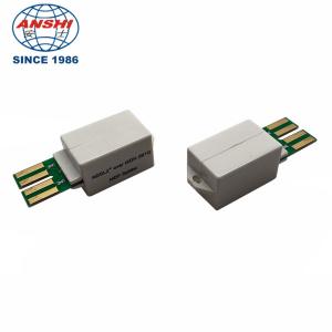 China ANSHI ADSL2 Over ISDN Splitter PBT Material Single Pair on sale