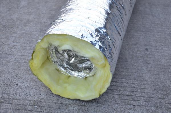 Cheap Foil Faced Glass Wool Insulation Blanket 25mm Thickness For Flexible Air Duct for sale