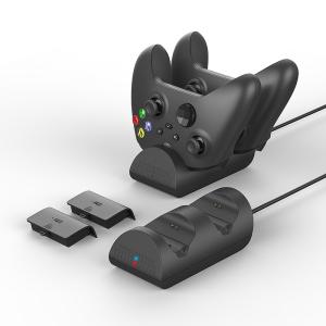 China 700mAh Controller Charger Stand , Xbox Controller Charging Stand With 2 Rechargeable Battery on sale