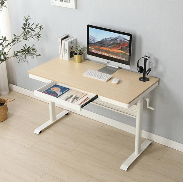Cheap Upgrade Your Gaming Experience with Our Height Adjustable White Wooden Computer Table for sale
