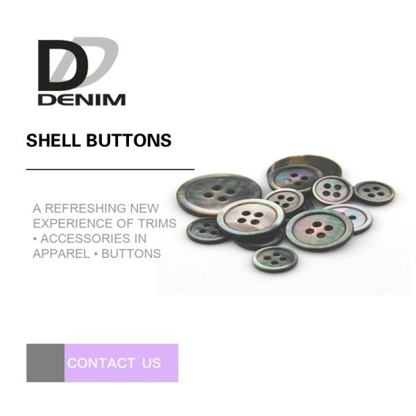 Cheap Custom Natural Black Shell Button Butterfly 2 / 4 Holes High-End Buttons Lead - free for sale