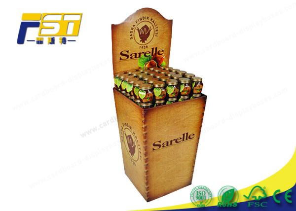 Cheap Removable Header Cardboard Dump Bins Recycling Customized For Drinks Retails for sale