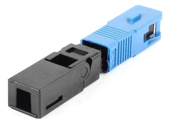 Cheap Distribution frames Un - polished FTTH Solution , SC Fast Connector with Fiber for sale