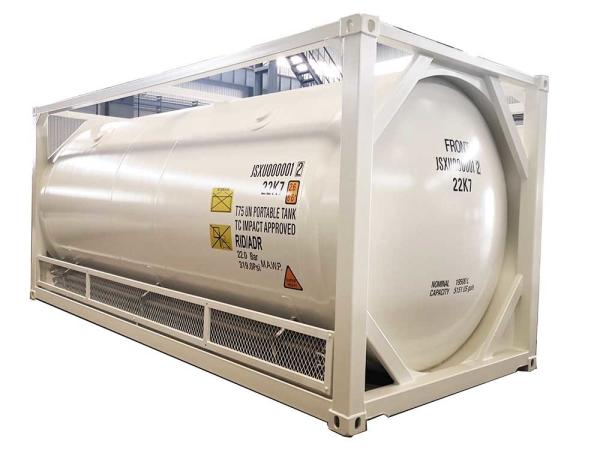 Cheap ASME Cryogenic Oxygen Containers 20ft T75 ISO Tank For LNG O2 N2 N2O CO2 for sale