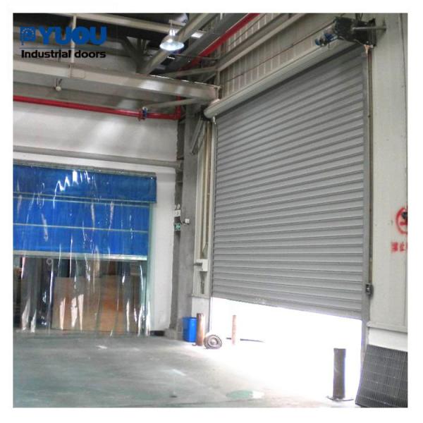 Cheap 12m Remote Control Steel Roller Shutter Door 1.2mm Slat 	11 Level Wind Resistant for sale