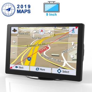 9 Inch WDR GPS Navigation Dash Cam Night Vision Truck Sat Nav