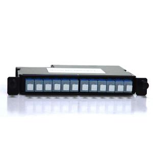 Push Pull Latching Fiber Optic Patch Cord FTTH 12 Core MTP/MPO To LC Connector