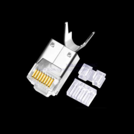 Cheap CAT6 FTP 8P8C RJ45 Connector Modular Plug With Crystal Head for sale