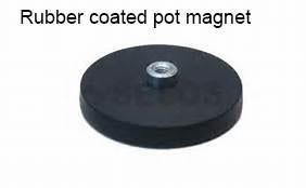 Cheap rubber-coated magnets component of shelf display hook for sale