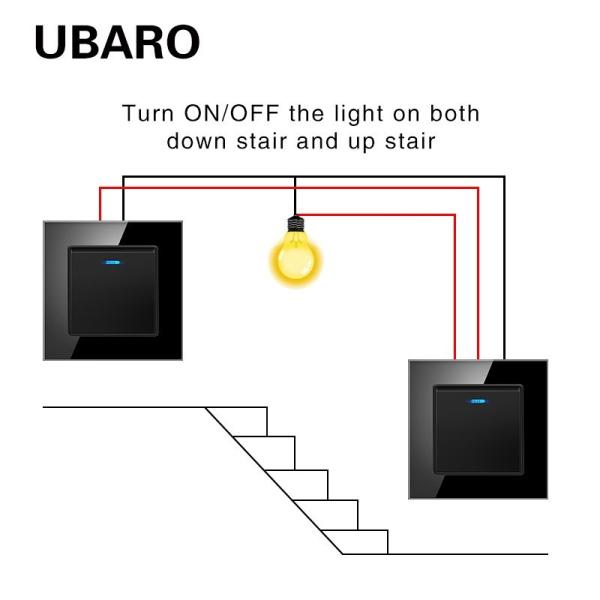 Cheap 82Type FR Standard Wall Light Cross Switch 250V 10A 2000W 1 Gang 2 Way Push Switch Suitable Round Installation Box for sale